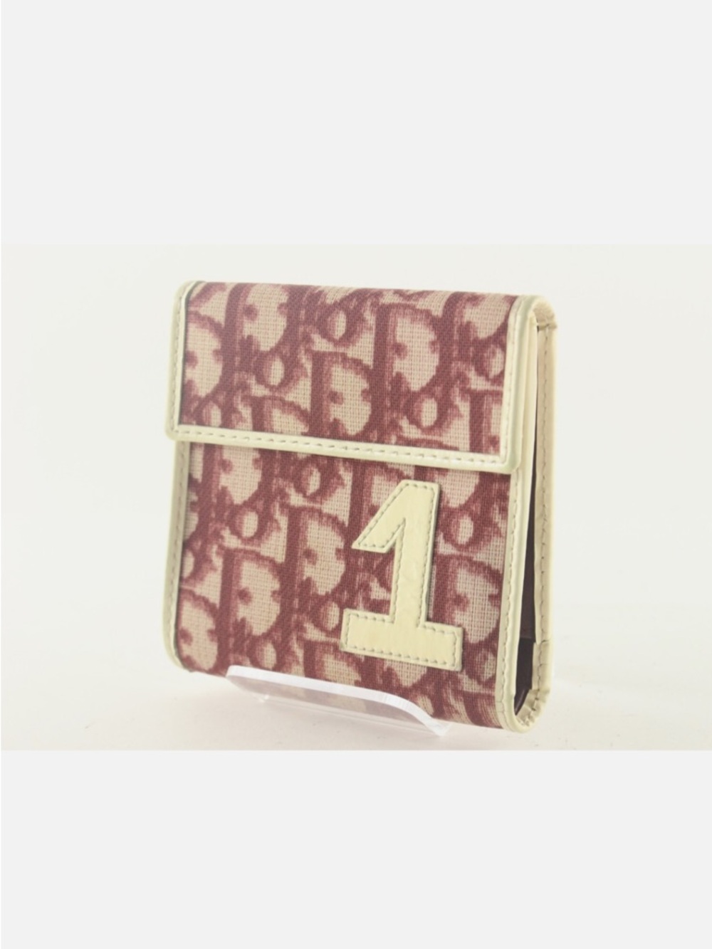 Christian Dior Trotter Wallet Bordeaux canvas with leather trim, comes with COA - Picture 7 of 9